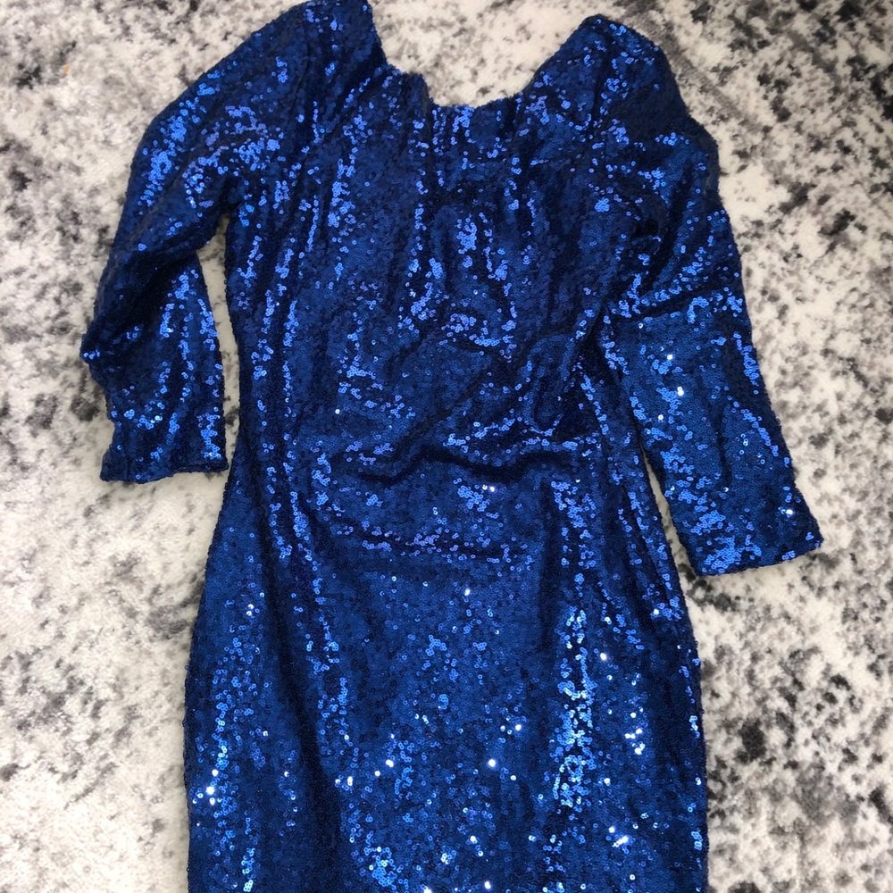 Gianni Bini sequin blue dress